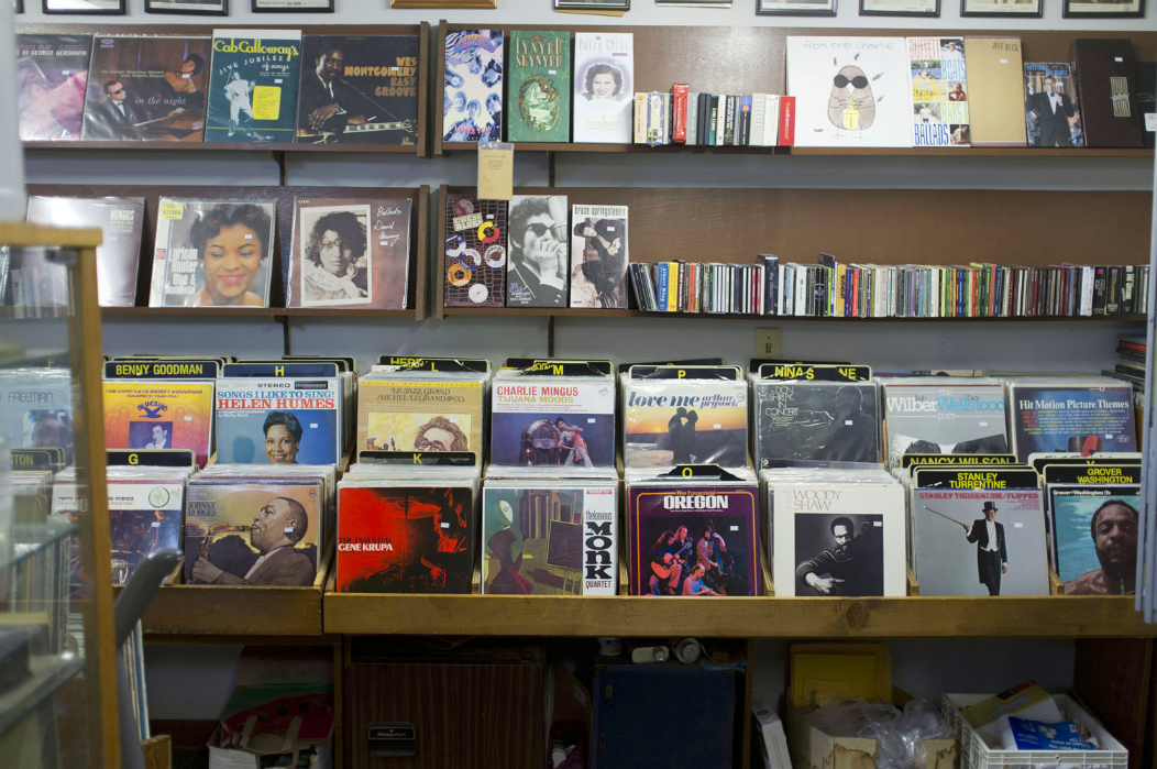 Interior view, Round Again Records, 278 Wickenden Street, Providence, Rhode Island.